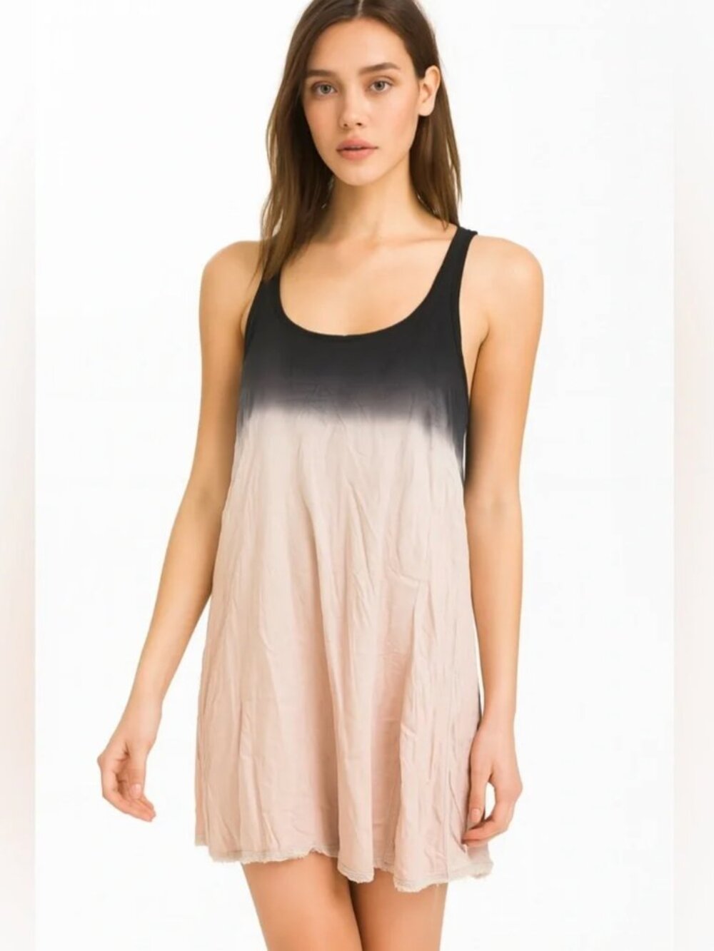 Splendid Mini Dress - Ombre Navy and Blush Pink, Size Medium - Picture 1 of 8